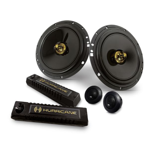 KIT 2 VIAS HURRICANE AURUM 6"  Q.2 C/ CROSSOVER 120W RMS